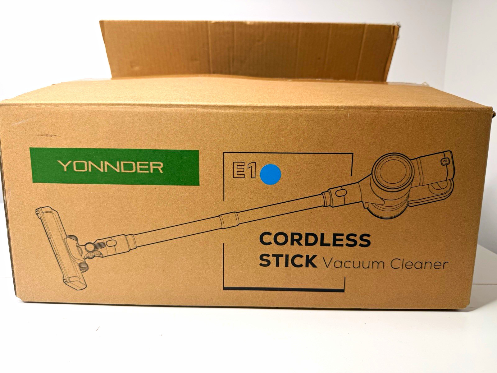 YONNDER E1 Cordless Stick Vacuum Cleaner w/ Charger Accessories & User Manual YONNDER E1 Cordless Stick Vacuum Cleaner w/ Charger Accessories & User Manual