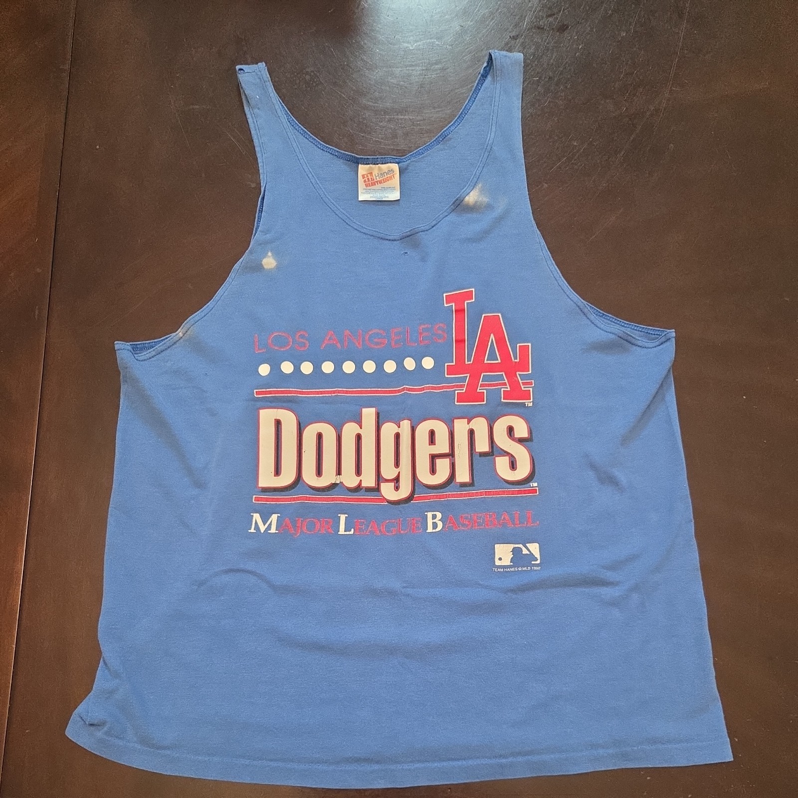 Vintage 1992 Hanes Heavyweight LA Dodgers Tank Top Mens Large Made in USA Vintage 1992 Hanes Heavyweight LA Dodgers Tank Top Mens Large Made in USA