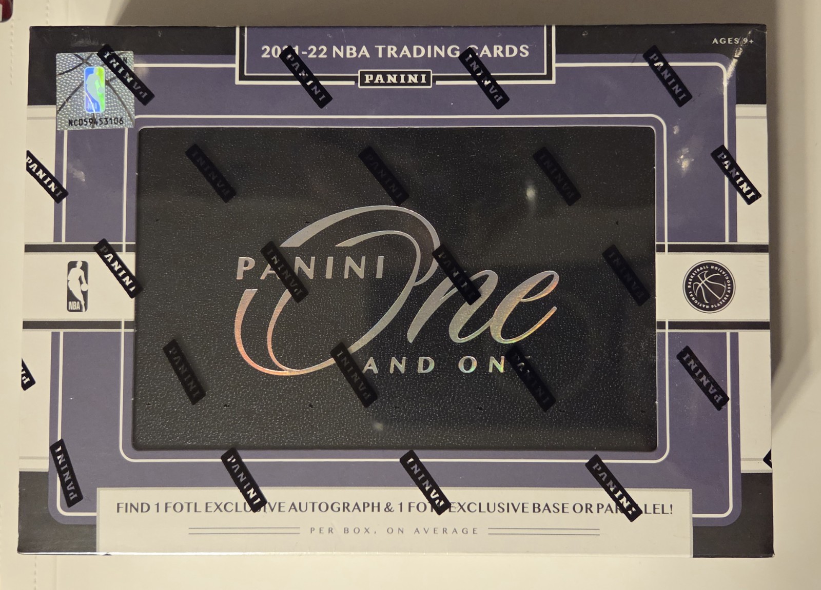 2021-22 Panini One And One NBA Hobby Box. First Off The Line
