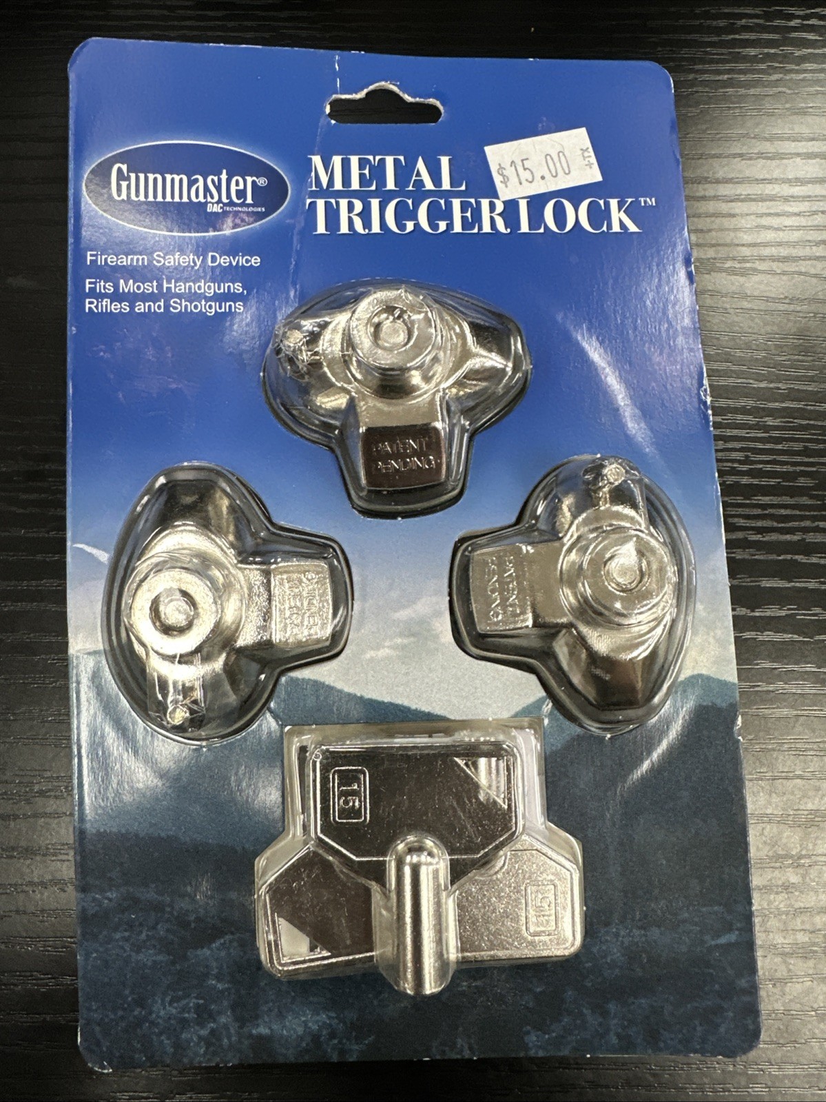 Gunmaster Metal Trigger Lock 3-Pack With Keys Included Gunmaster Metal Trigger Lock 3-Pack With Keys Included