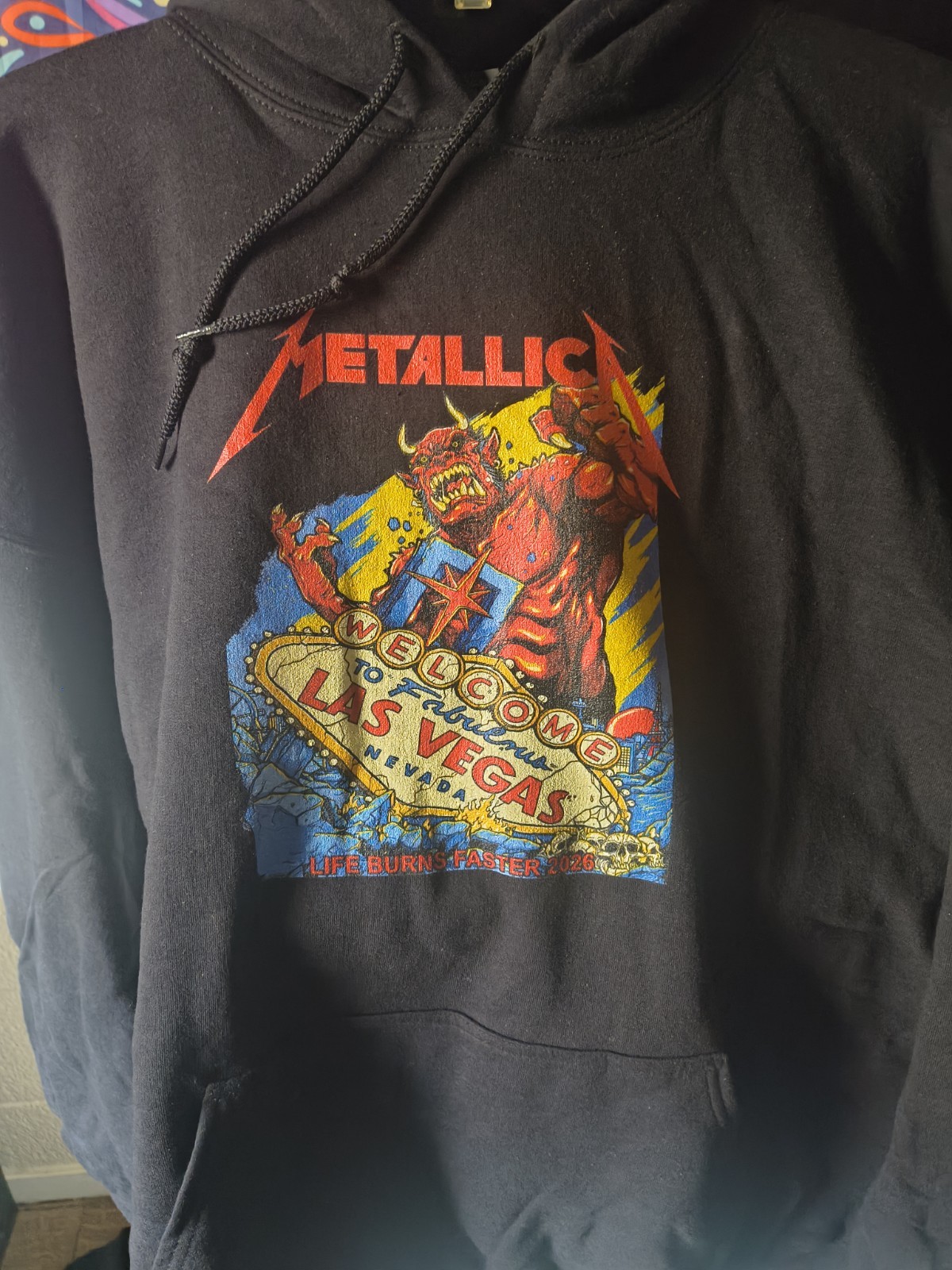 OFFICIAL Metallica Las Vegas 2026 Week 1 Sphere Pop Up Hoodie XLarge OFFICIAL Metallica Las Vegas 2026 Week 1 Sphere Pop Up Hoodie XLarge