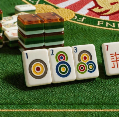 Wood Grain American Mahjong Set 160 Acrylic Tiles Layered Engraved Design Wood Grain American Mahjong Set 160 Acrylic Tiles Layered Engraved Design
