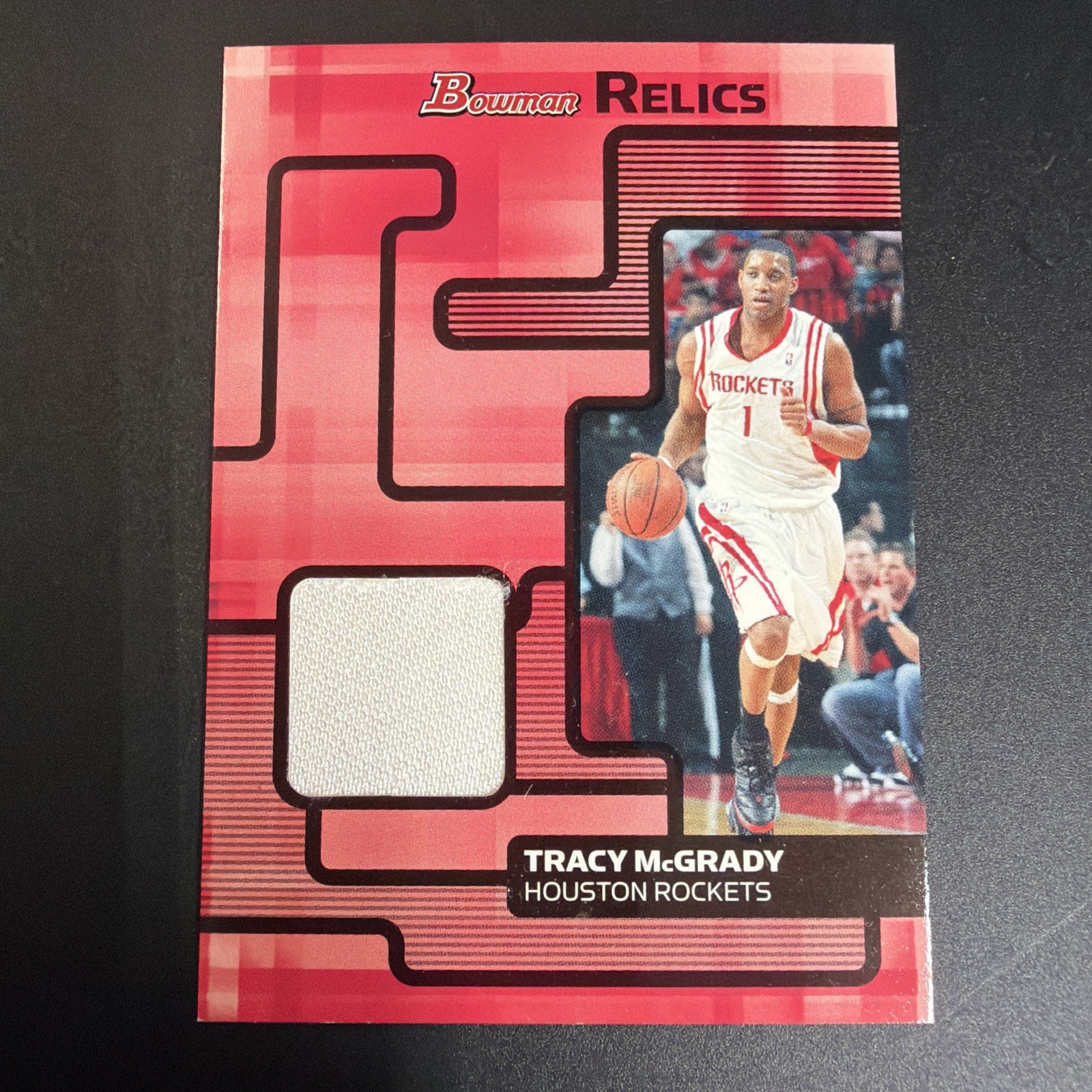 2006-07 Bowman Relics Tracy Mcgrady #BR-TM Game Used Jersey Card 2006-07 Bowman Relics Tracy Mcgrady #BR-TM Game Used Jersey Card