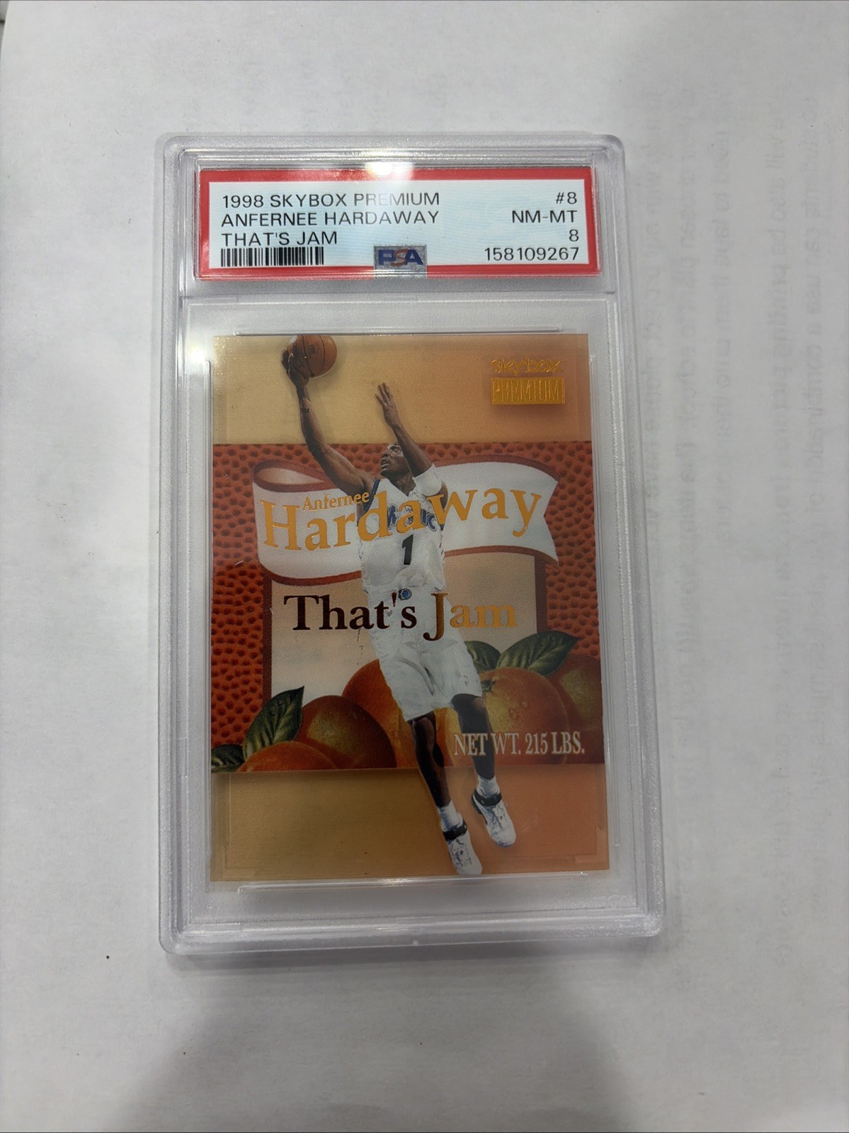 1998-99 Skybox Premium - That's Jam Anfernee Hardaway #8 TJ 1998-99 Skybox Premium - That's Jam Anfernee Hardaway #8 TJ