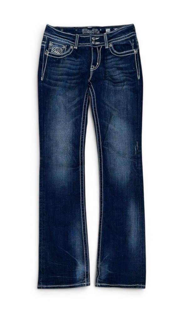 Miss Me Women’s JP5002-18 Bootcut Dark Blue Denim Jeans Size 29 X 34