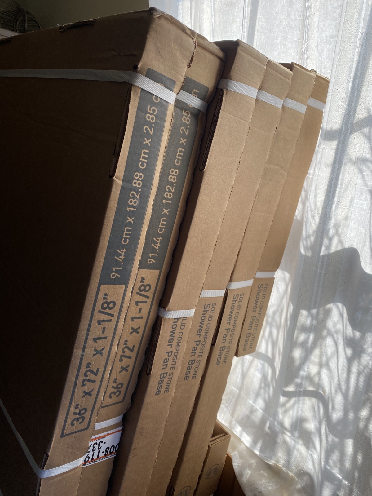 Castico Arcadia 36x72 Universal Drain Shower Base LOT NIB