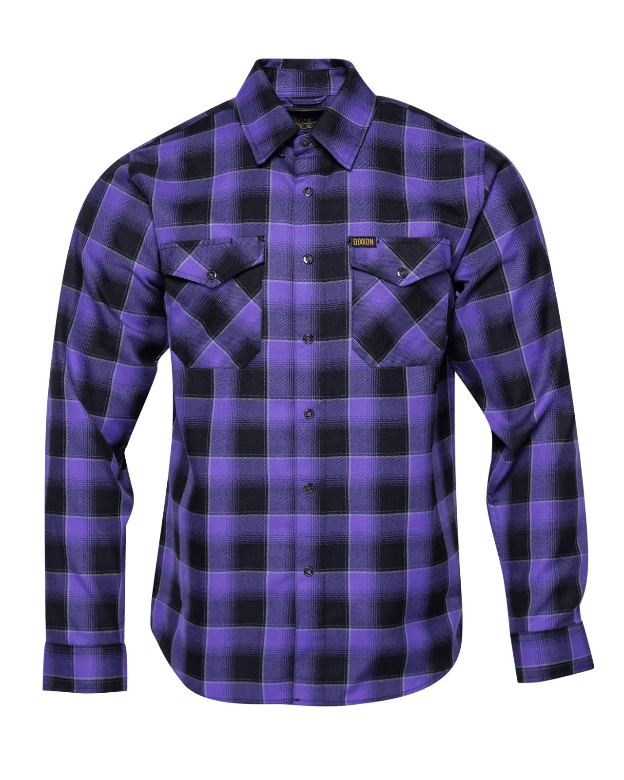 DIXXON Dynasty 2.0 Flannel Men\'s Purple Plaid 13 Year Anniversary Shirt