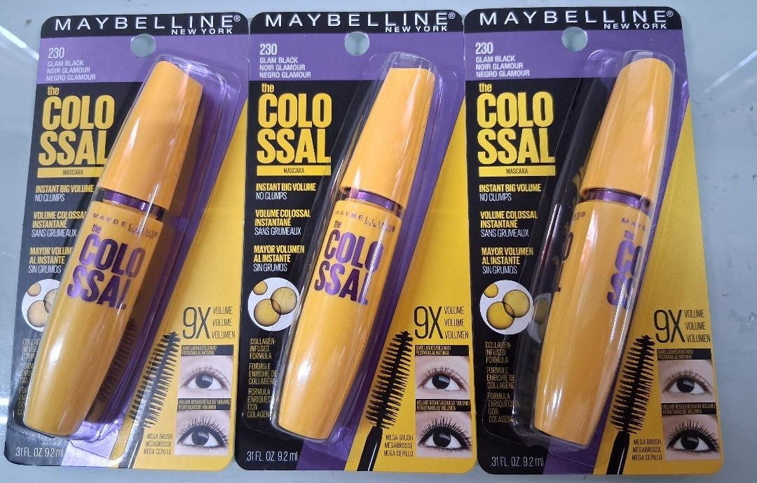 Maybelline Colossal Volum EXPRESS Mascara 230 Glam Black -BRAND NEW 3 PACK-N31 Maybelline Colossal Volum EXPRESS Mascara 230 Glam Black -BRAND NEW 3 PACK-N31