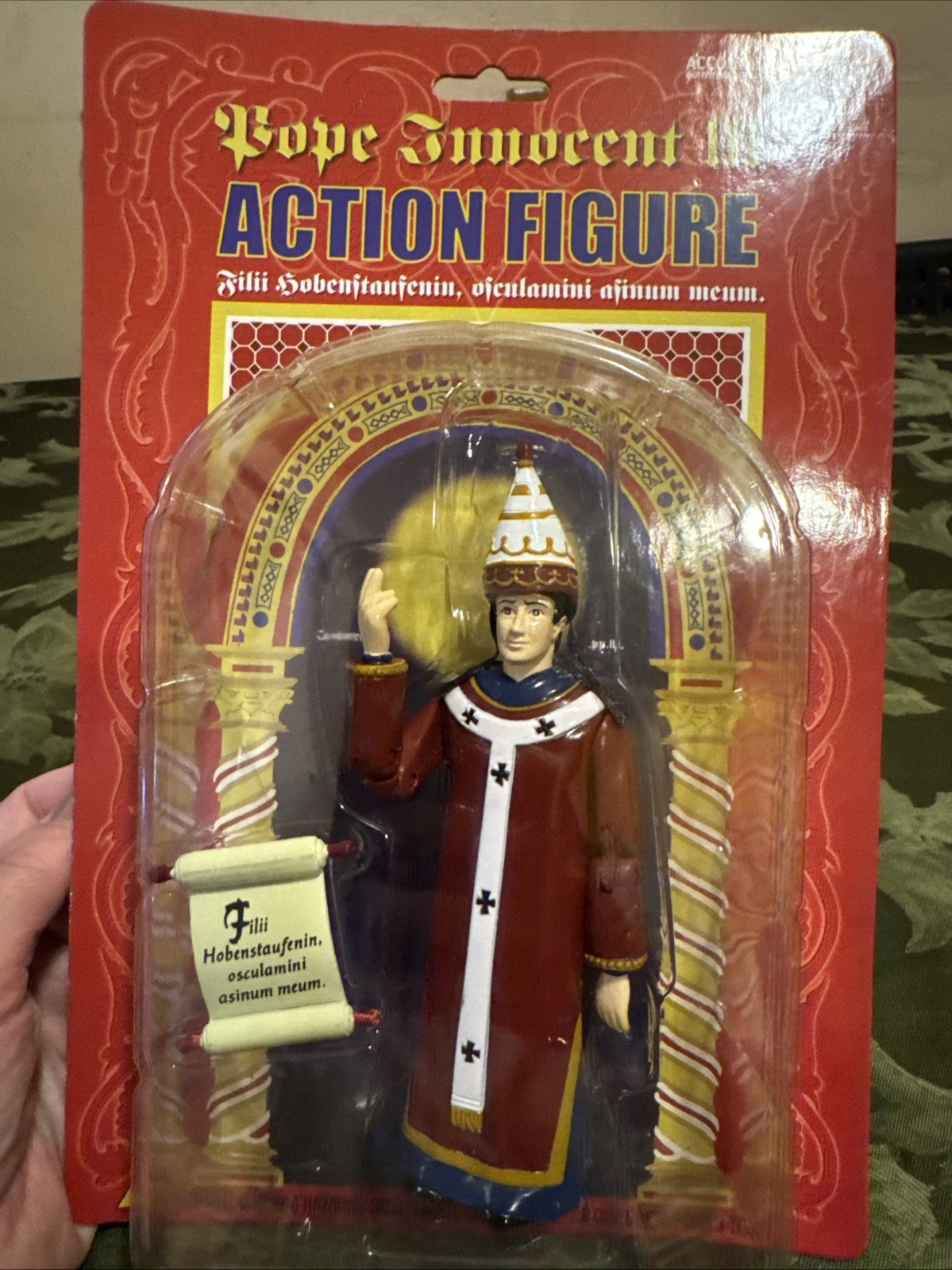 Accoutrements Pope Innocent III Action Figure 2003 Boxed w/ Scroll Accoutrements Pope Innocent III Action Figure 2003 Boxed w/ Scroll