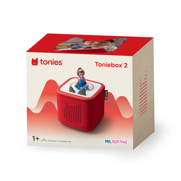Tonies Toniebox 2 Audio Player for Kids Ms. Rachel - Sunset Red Tonies Toniebox 2 Audio Player for Kids Ms. Rachel - Sunset Red