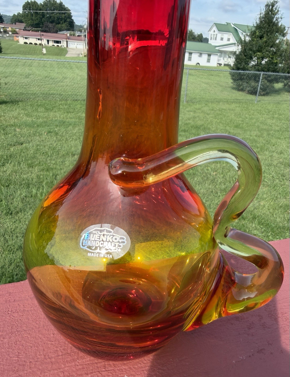 Blenko Glass FeLine Decanter #2516 -Ginger Cat W/ Curved Tail 2026 Blenko Glass FeLine Decanter #2516 -Ginger Cat W/ Curved Tail 2026