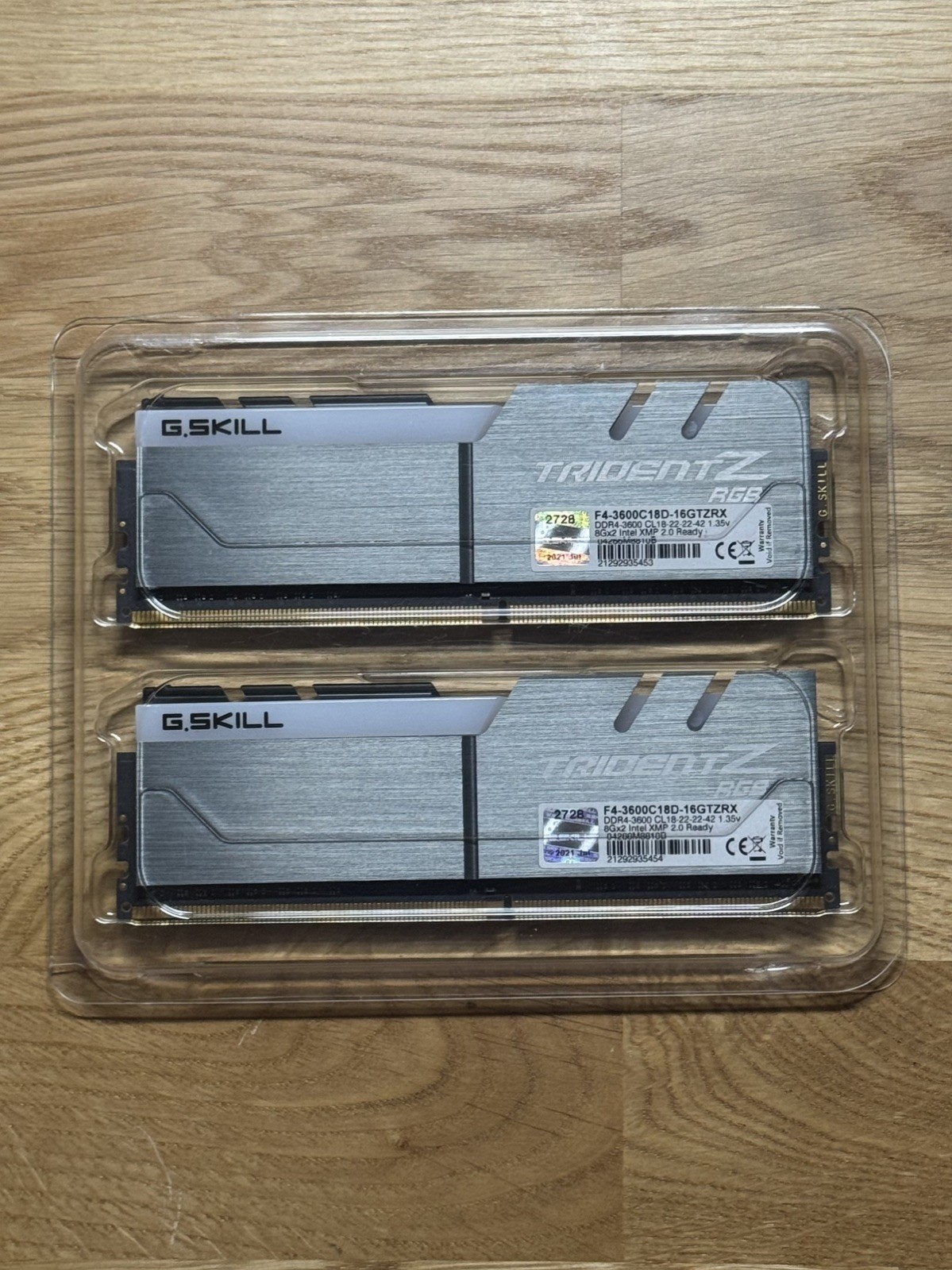 G.SKILL Trident Z RGB 16GB 2x8GB DDR4 3600 CL18 F4-3600C18D-16GTZRX TM5 Anta777