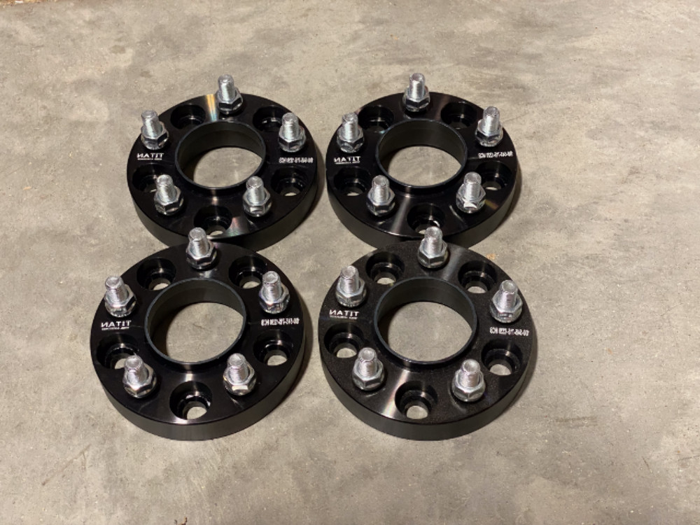 4pc USED 25mm 4x100 to 4x4.5 Wheel Adapters Spacers | 4x100 to 4x114.3 4 Lug Spa 4pc USED 25mm 4x100 to 4x4.5 Wheel Adapters Spacers | 4x100 to 4x114.3 4 Lug Spa