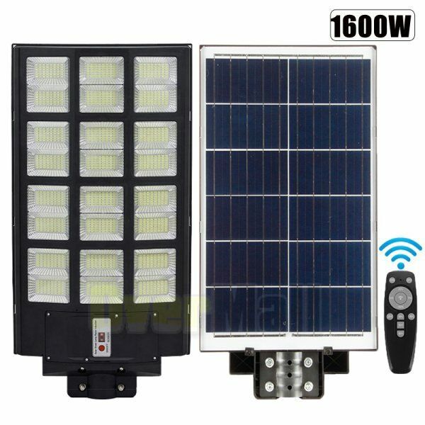 9900000000LM 2000W Commercial LED Solar Street Light Dusk to Dawn Road Lamp+Pole