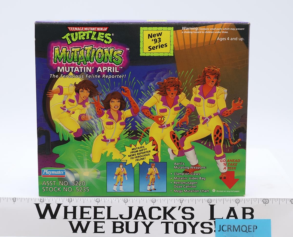 Mutatin\' April TMNT Mutations 1993 Playmates Action Figure NEW MISB SEALED