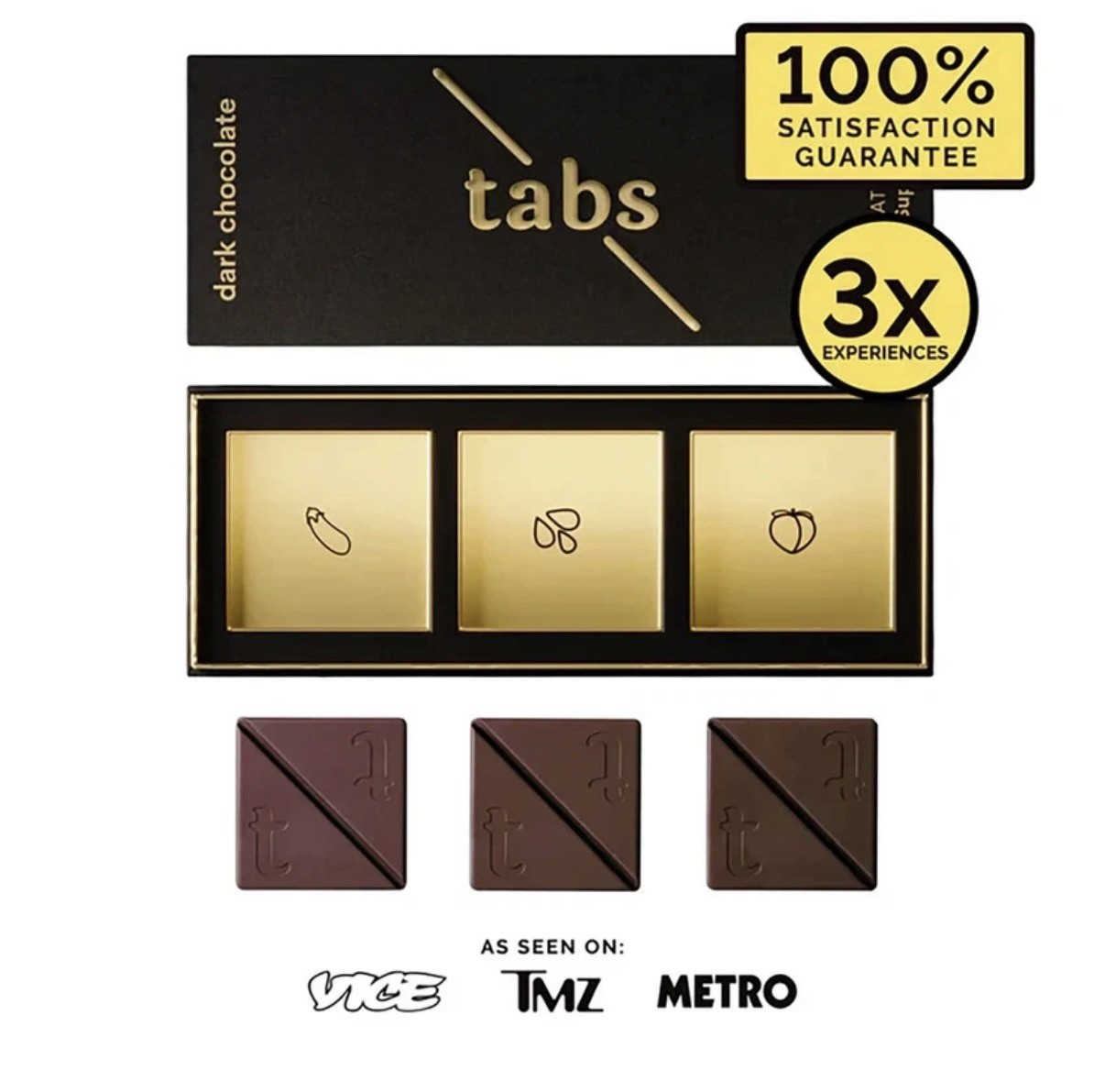 TABS Dark Chocolate - Libido Supplement, Natural Ingredients, Sexual Enhancement