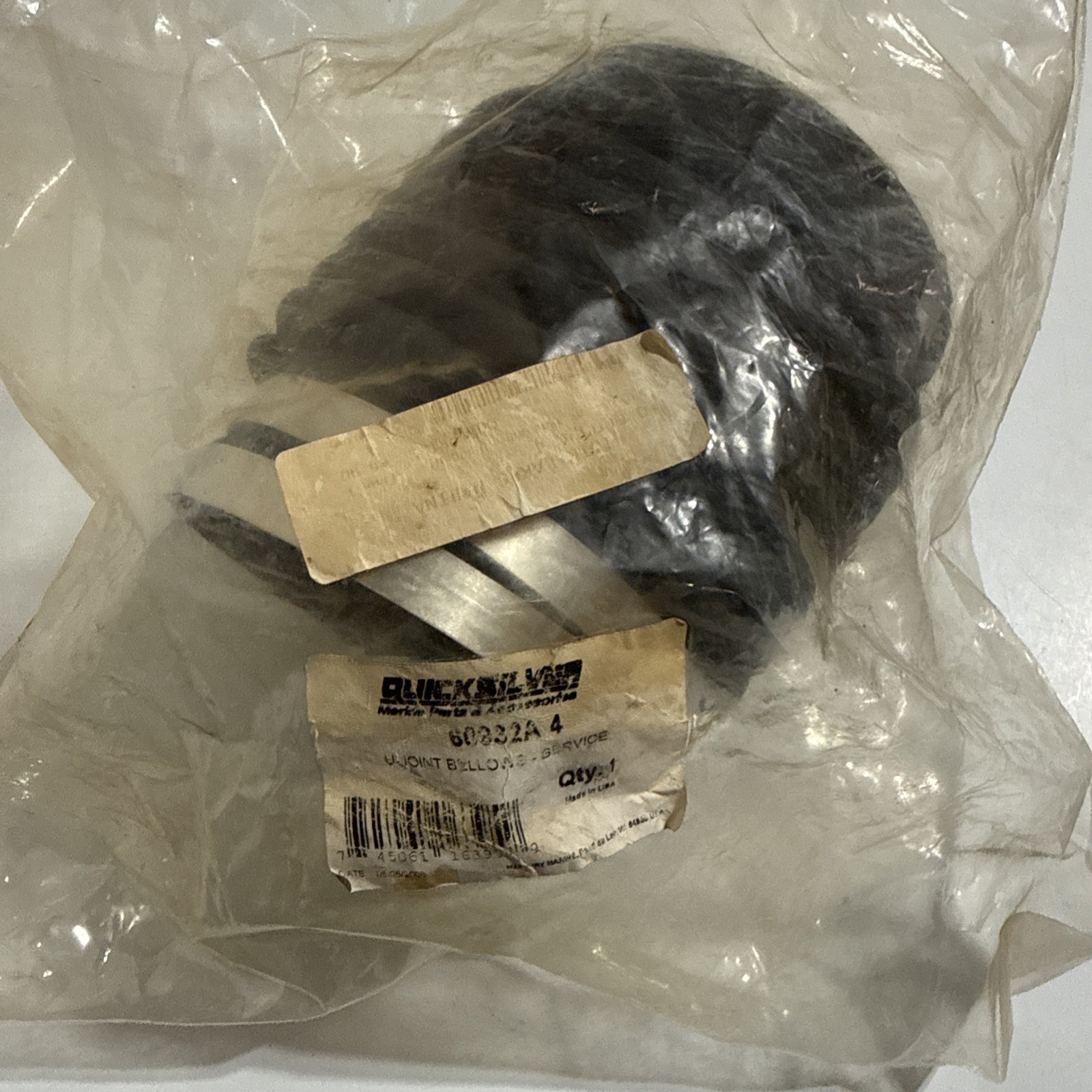 OEM Mercury Quicksilver Bellows Kit 60932A4 New Sealed Part OEM Mercury Quicksilver Bellows Kit 60932A4 New Sealed Part