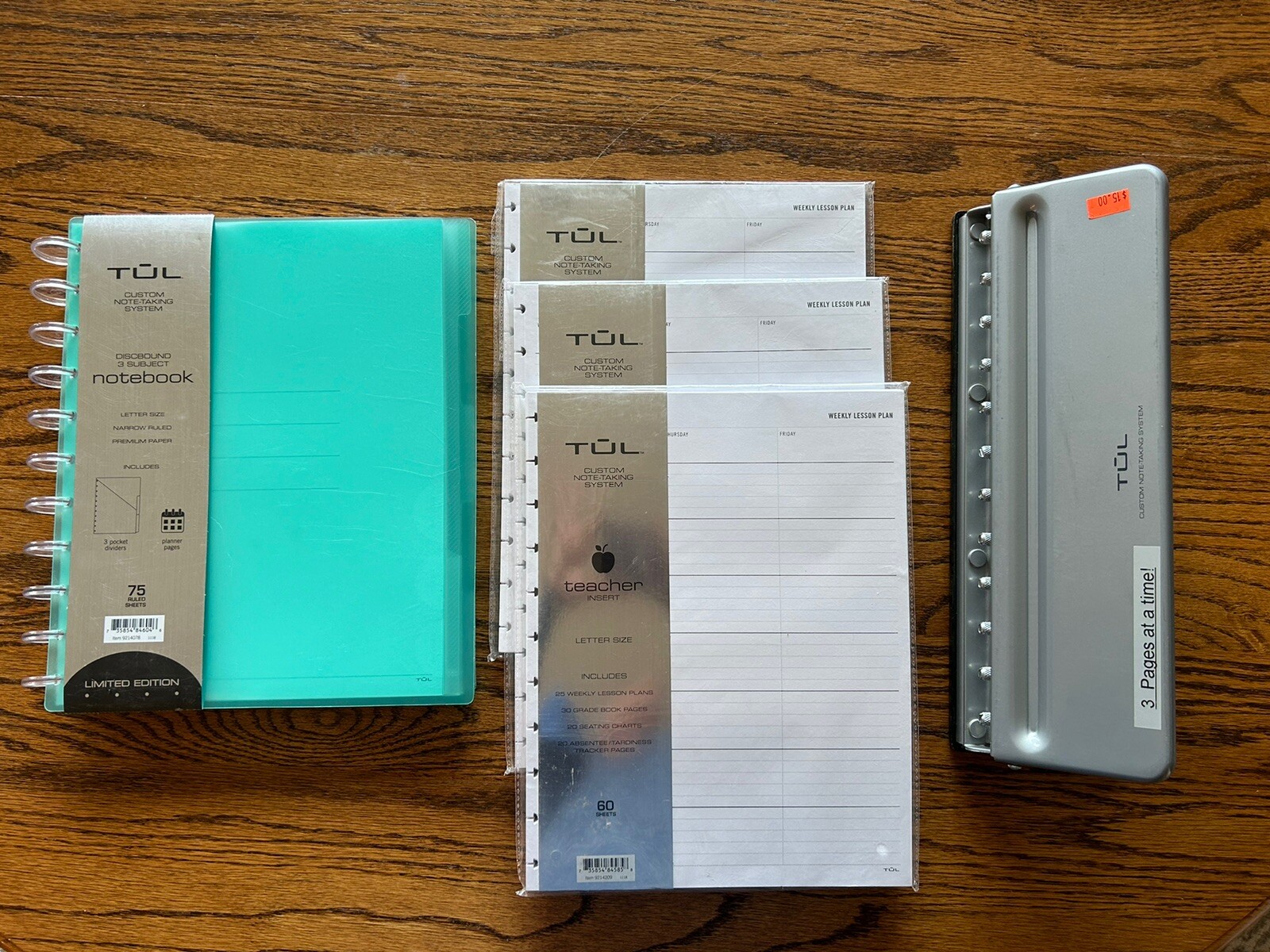 Tul Note-Taking System Custom Lot Of 5 Tul Note-Taking System Custom Lot Of 5
