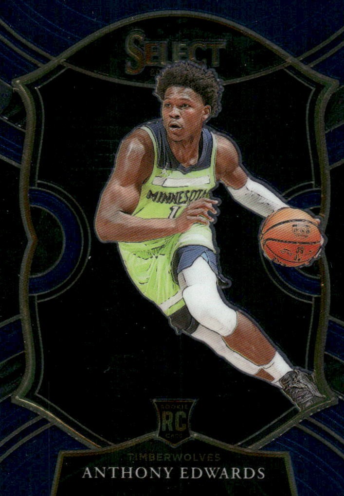 2020-21 Select Anthony Edwards Rookie Blue #61 Minnesota Timberwolves