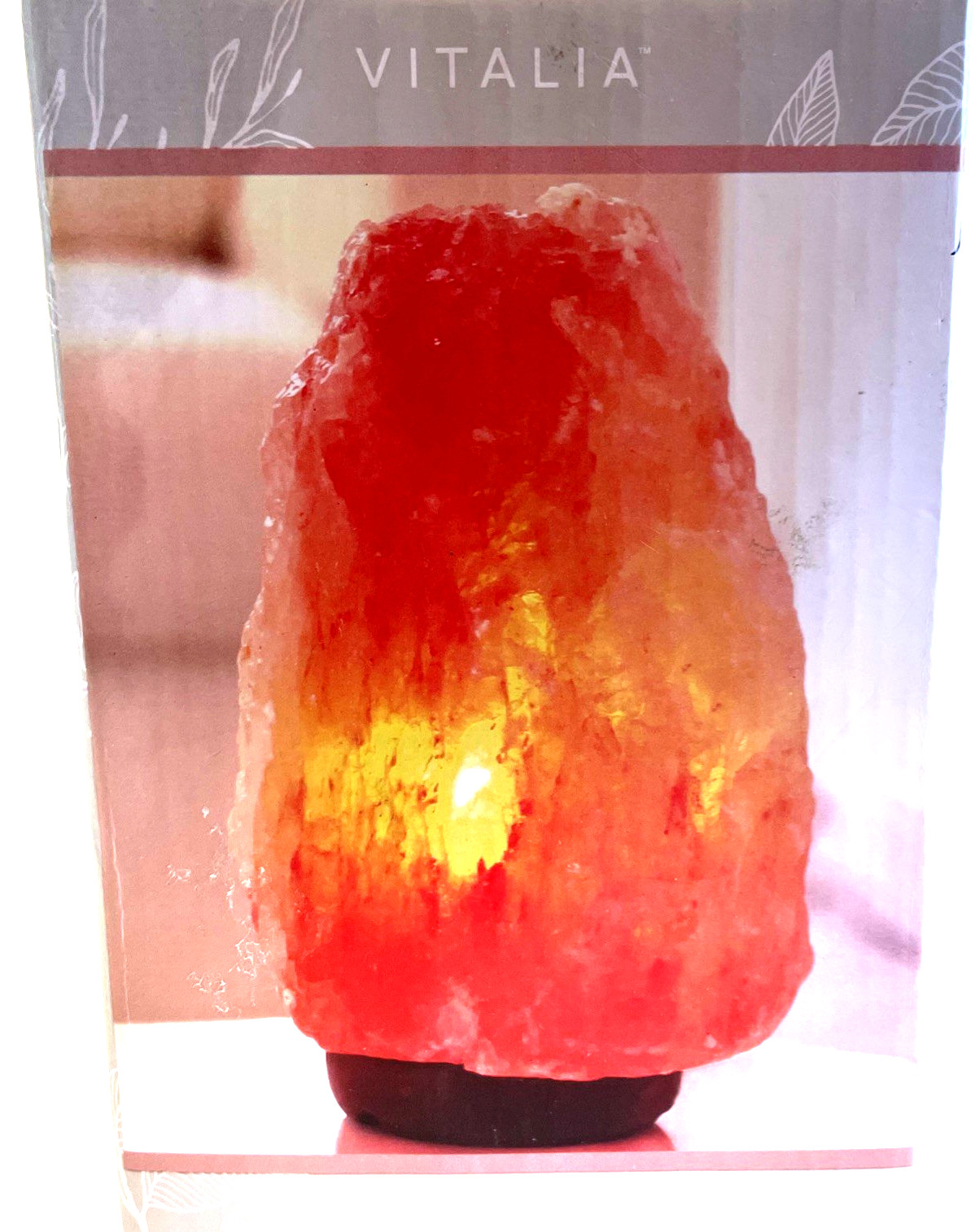 Vitalia Himalayan Glow Hand Carved Natural Crystal Salt Lamp Large 8\ Vitalia Himalayan Glow Hand Carved Natural Crystal Salt Lamp Large 8\
