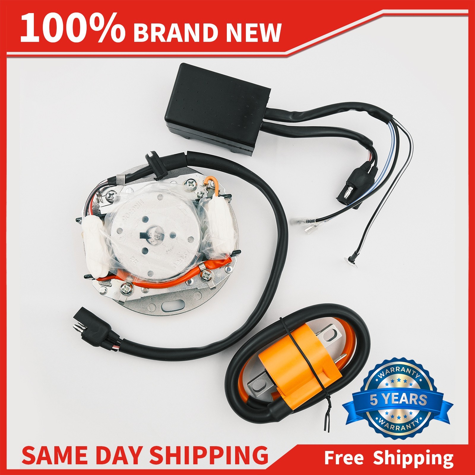 For Kawasaki KX125 KX250 1974-1986 Ignition Coil Flywheel Rotor Stator CDI Kit For Kawasaki KX125 KX250 1974-1986 Ignition Coil Flywheel Rotor Stator CDI Kit