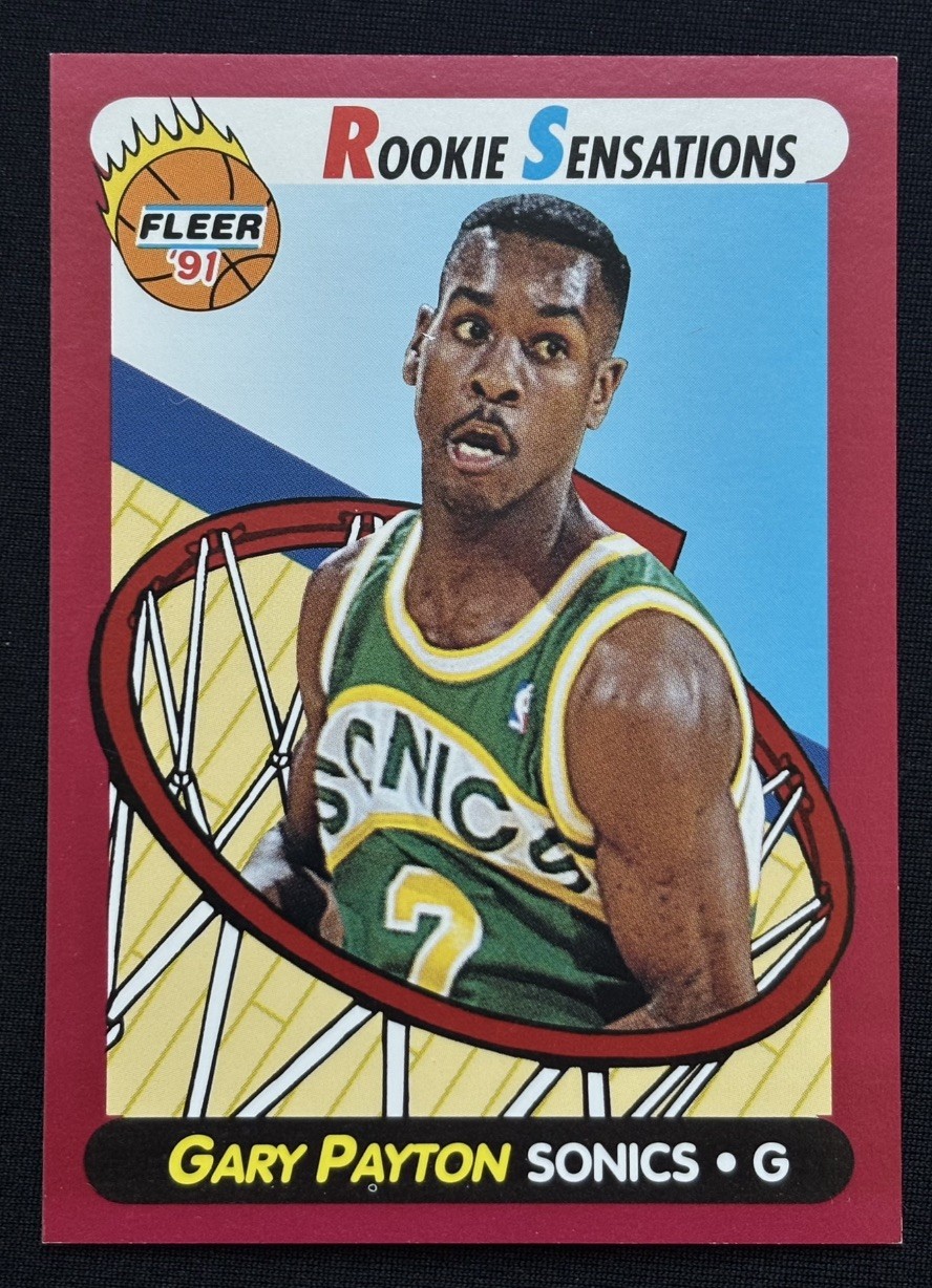 1991 Fleer Rookie Gary Payton #9 RC