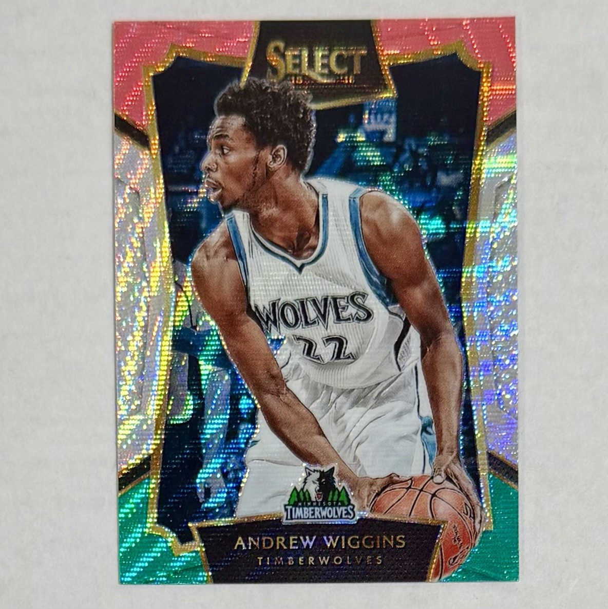 2015-16 Select Andrew Wiggins Concourse Level Tri-Color Prizm #1 Timberwolves