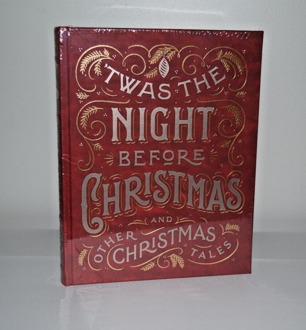 NEW Twas Night Before Christmas Other Tales Gilded Collectible Leather Bound NEW Twas Night Before Christmas Other Tales Gilded Collectible Leather Bound