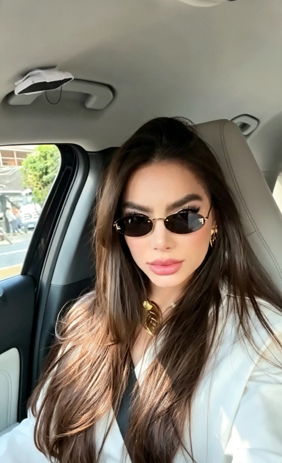 Fendi FE4075US Rimless Oval Sunglasses, Size 54-15-135 Fendi FE4075US Rimless Oval Sunglasses, Size 54-15-135