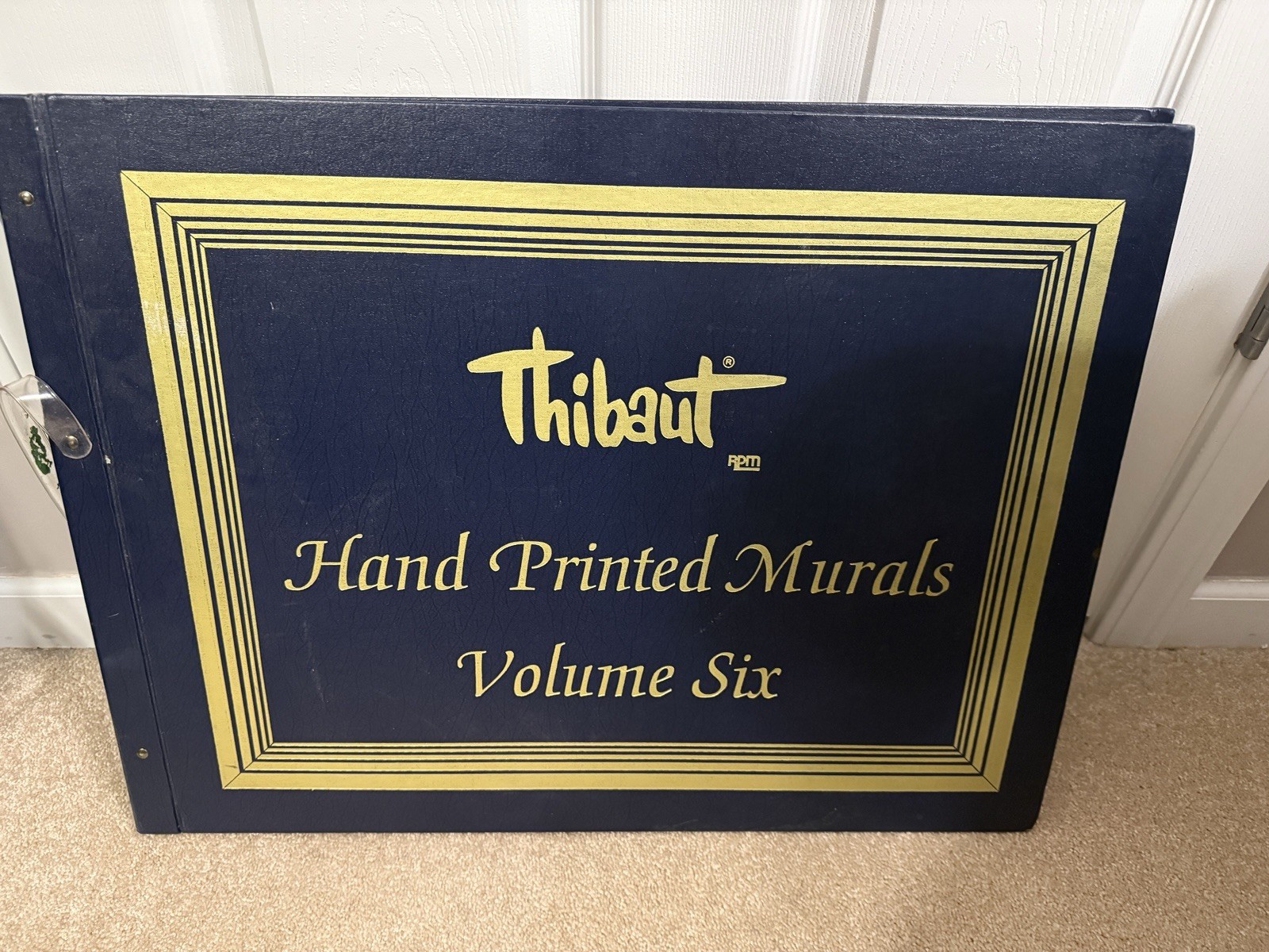 Thibaut Book Hand Printed Murals with Boarders and Fabrics Vol. 6 RARE Thibaut Book Hand Printed Murals with Boarders and Fabrics Vol. 6 RARE
