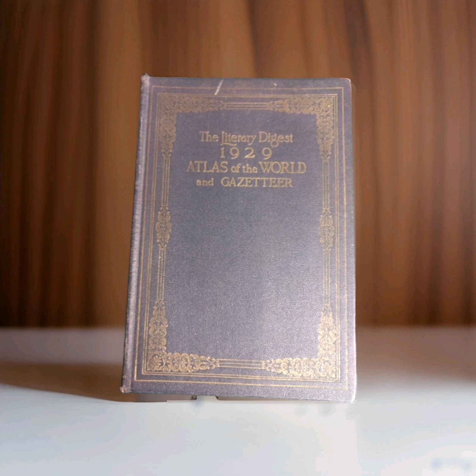 Vintage 1929 The Literary Digest Atlas of the World and Gazetteer Hardcover