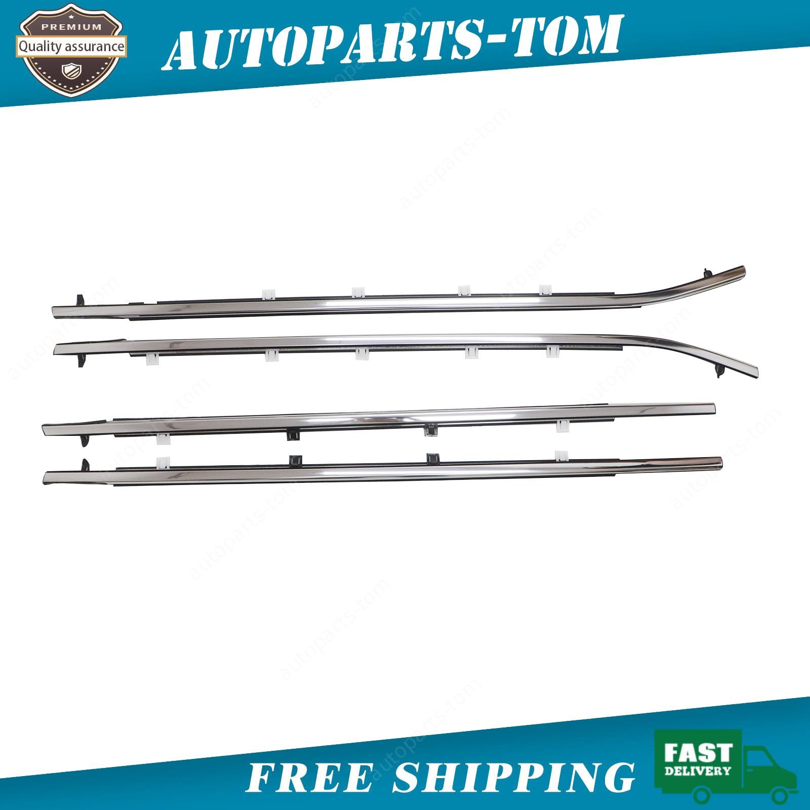 4PCS Weatherstrips Seal Door Belt Molding 72410-TK8-A11 For Odyssey 2011-2017