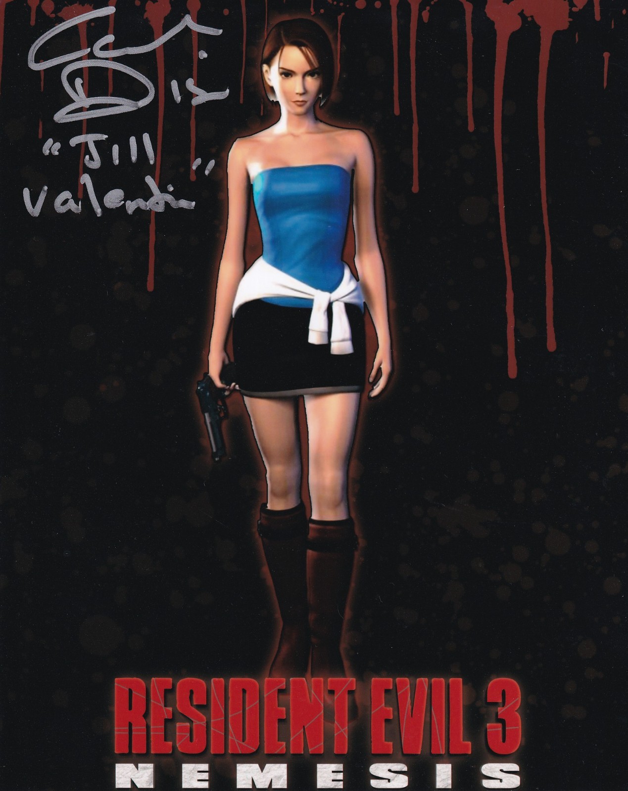 Catherine Disher Signed Resident Evil 3 Jill Valentine 8x10 Autograph Catherine Disher Signed Resident Evil 3 Jill Valentine 8x10 Autograph