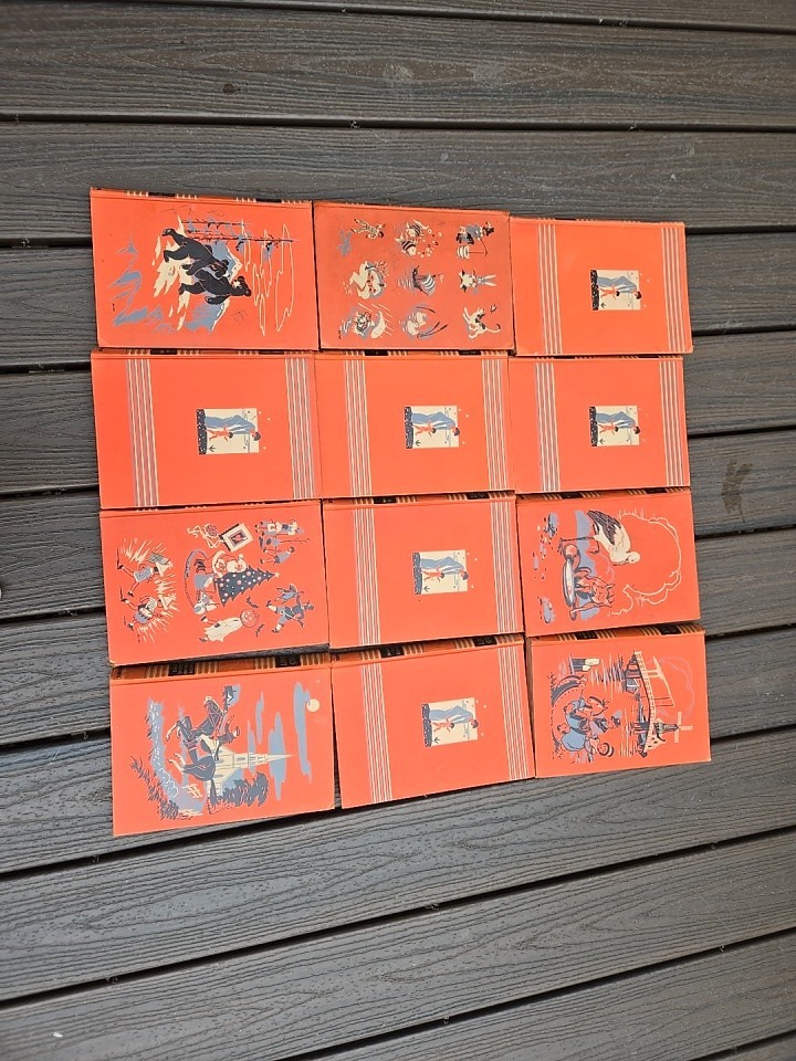 Vintage 1939/ 1942 Childcraft Books 12 Book Set Orange Child Craft Hardcover Vintage 1939/ 1942 Childcraft Books 12 Book Set Orange Child Craft Hardcover