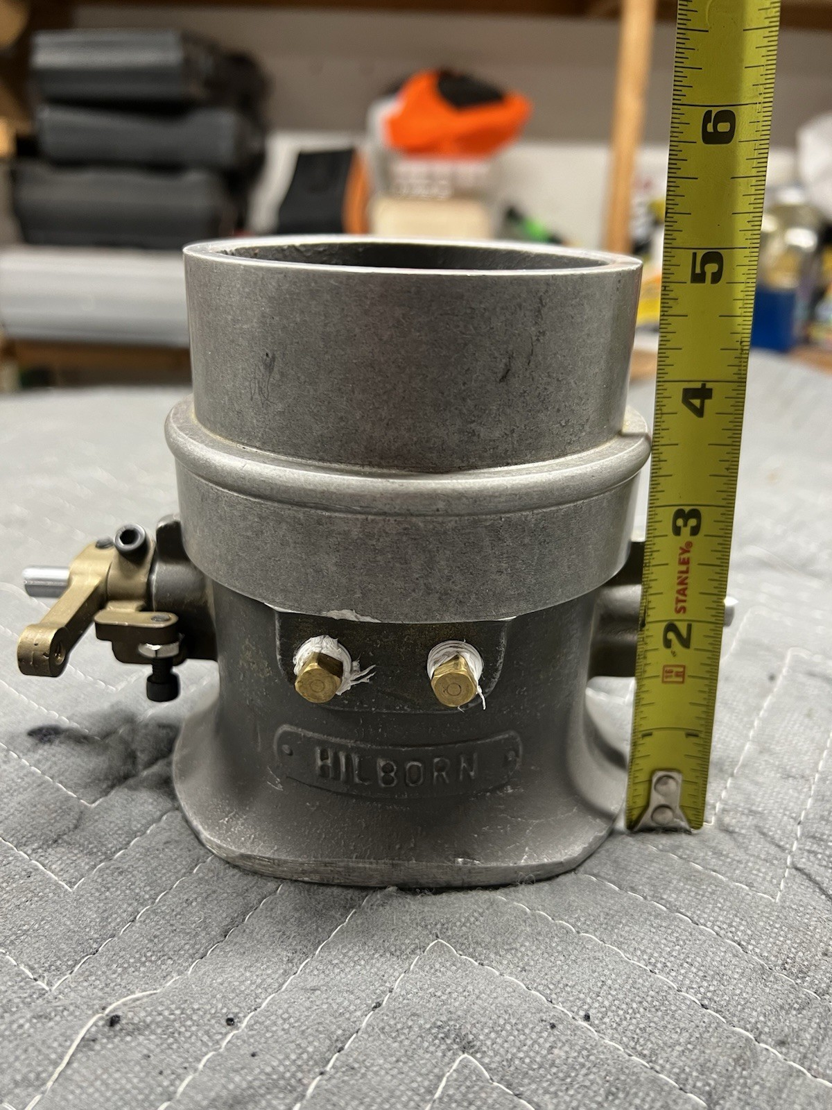 Vintage Hilborn Throttle Body Racing Pre-Holley 3 Inch Plate - See Pics