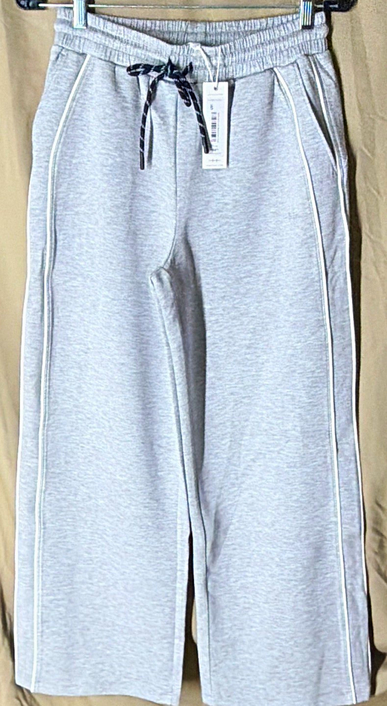 Habitual Women\'s Gray Fleece Wide-Leg Sweatpants Pockets Stretch XS Habitual Women\'s Gray Fleece Wide-Leg Sweatpants Pockets Stretch XS