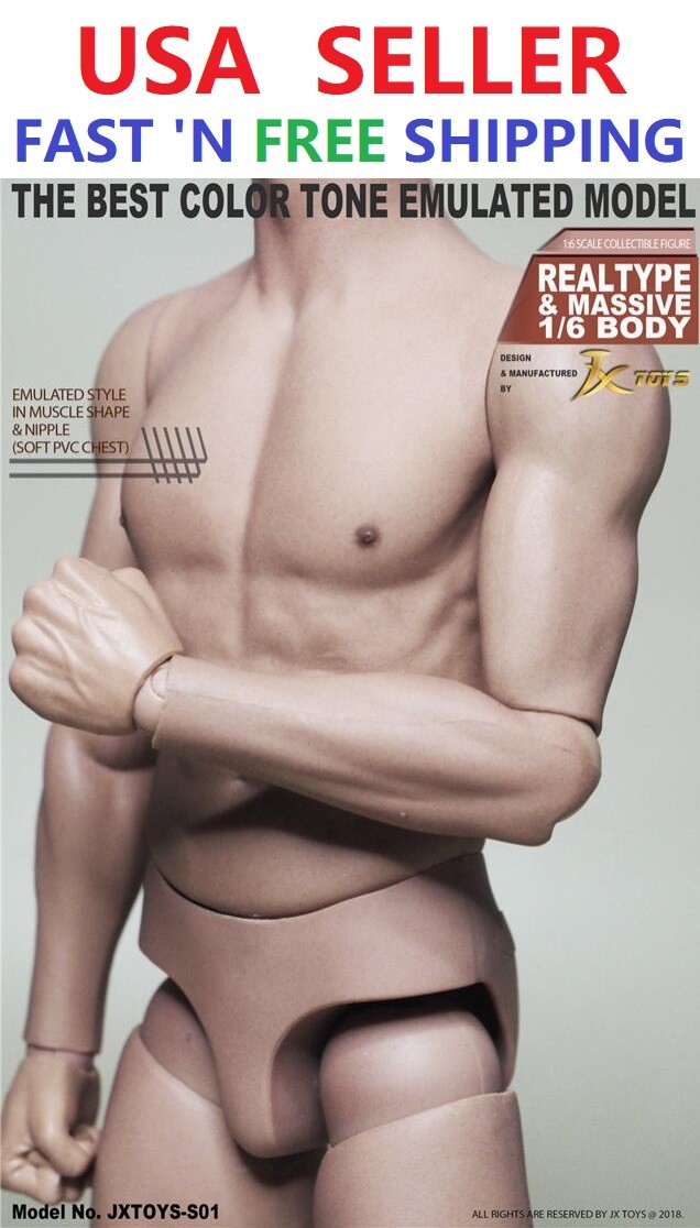 1/6 Scale Male Muscular Body JXS01 for Hot Toys TTM22 Worldbox AT011 1/6 Scale Male Muscular Body JXS01 for Hot Toys TTM22 Worldbox AT011