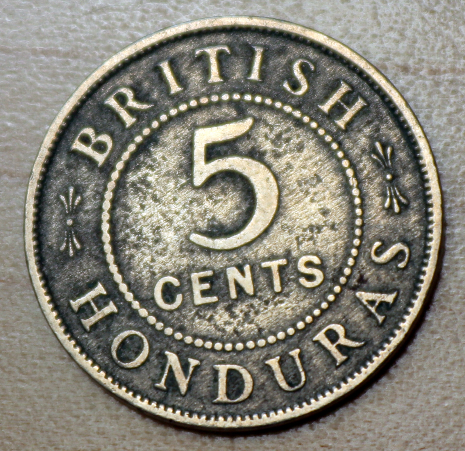 1936 British Honduras 5 Cents 1936 British Honduras 5 Cents