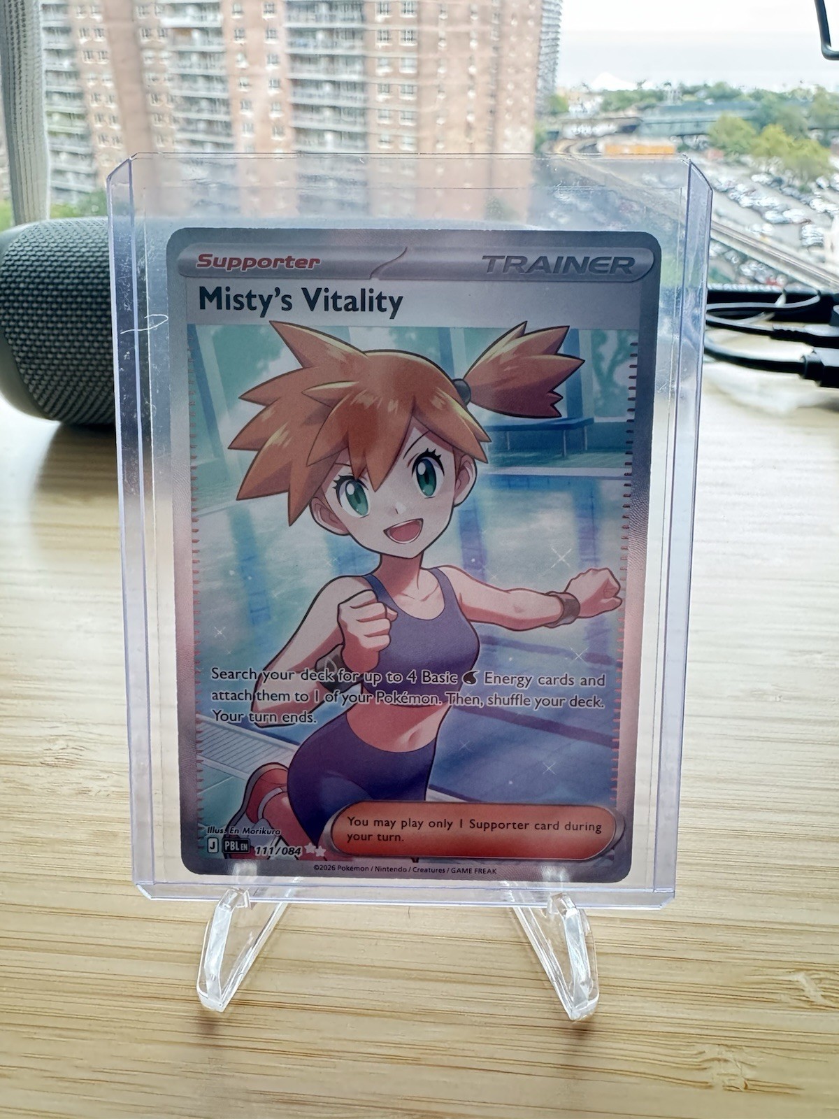 Misty's Vitality 111/084 Paldea Evolved Full Art Holo Trainer Supporter Misty's Vitality 111/084 Paldea Evolved Full Art Holo Trainer Supporter