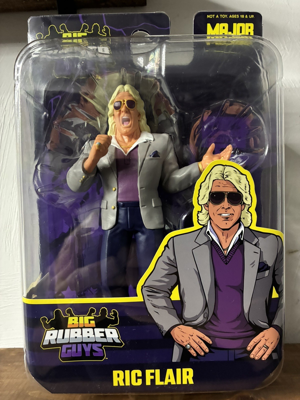 Collect Major Big Rubber Guys Ric Flair Grey Suit Wrestling Figure NWA WCW WWE Collect Major Big Rubber Guys Ric Flair Grey Suit Wrestling Figure NWA WCW WWE