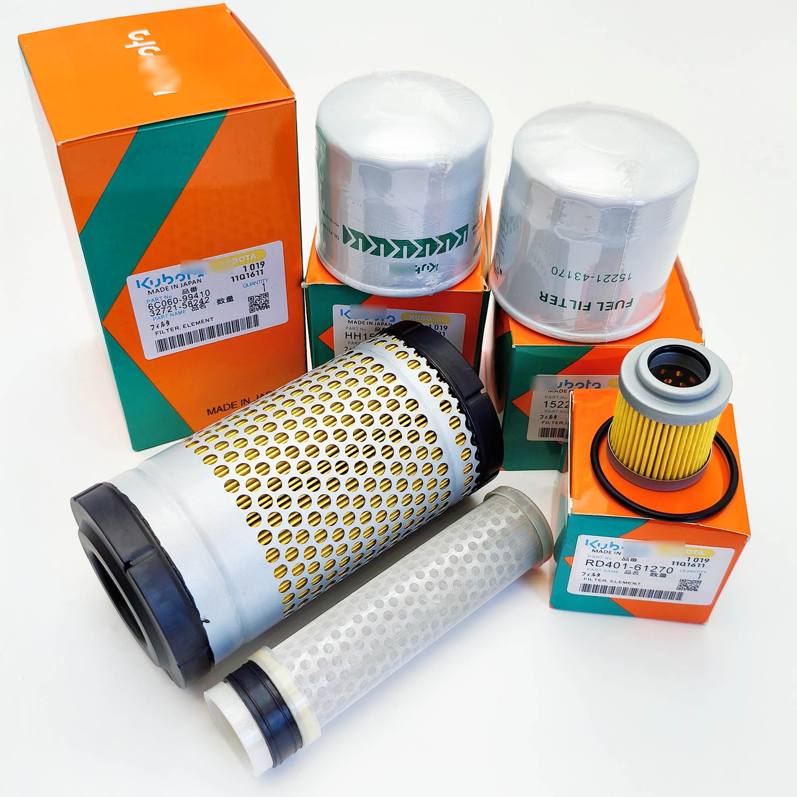 New Complete Filter Service Kit for Kubota U25S Excavator New Complete Filter Service Kit for Kubota U25S Excavator