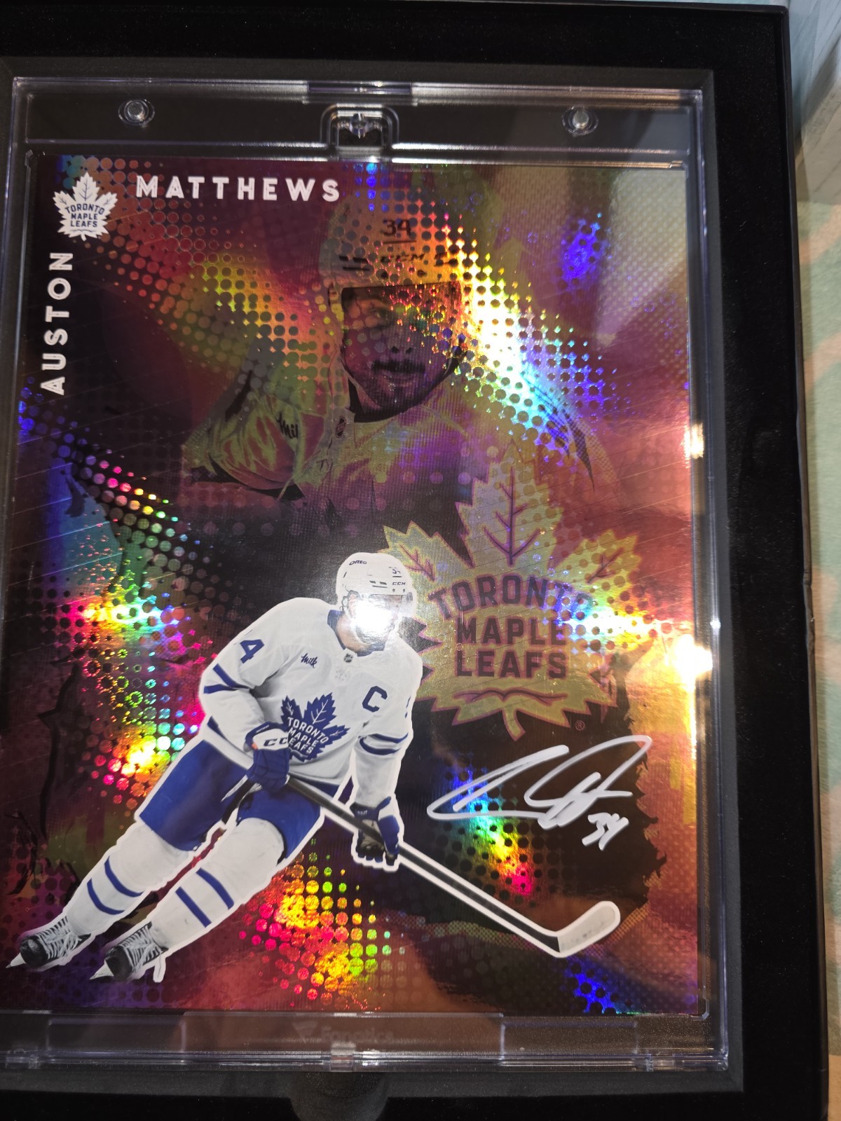 Auston Matthews Signed Emanate Peach Lemonade Short Edition. Fanatics Coa Auston Matthews Signed Emanate Peach Lemonade Short Edition. Fanatics Coa