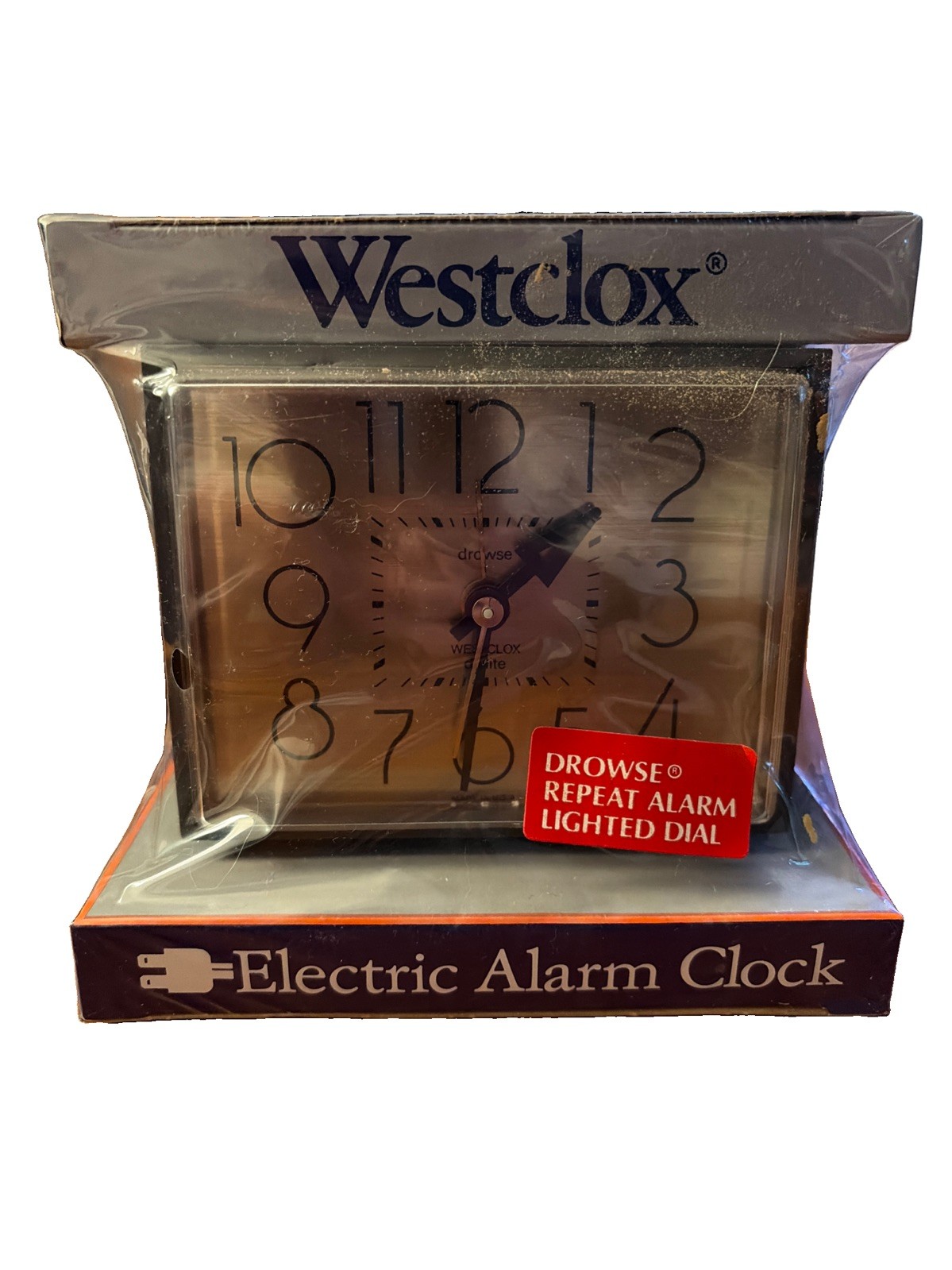 Vintage Westclox Dunmar Drowse Dialite Electric Alarm Clock 22196 NIB Sealed NOS