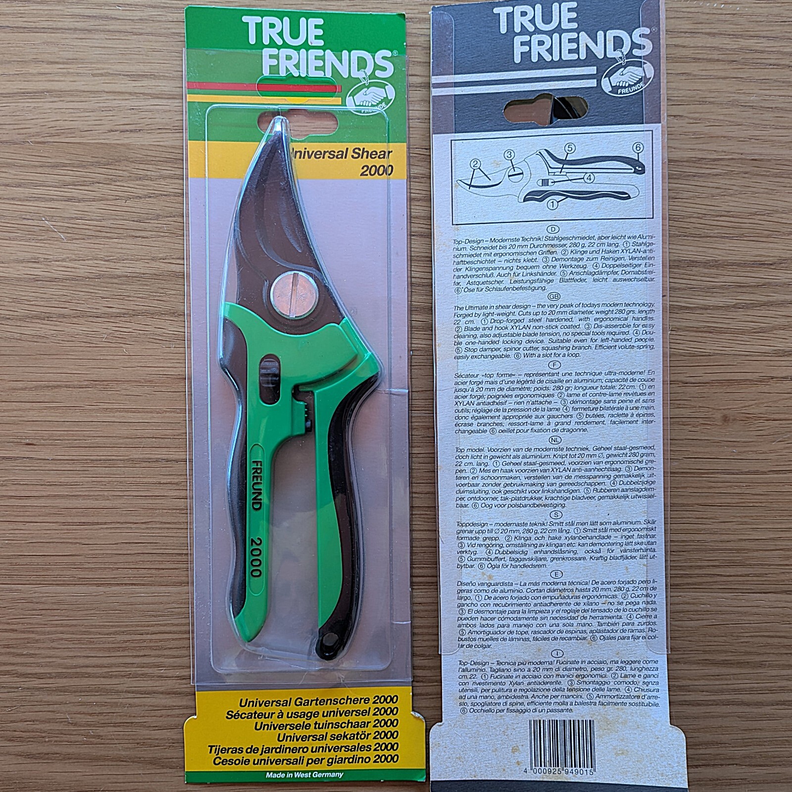 Vintage West German Pruning Shears - New in Package - Rare Pruners