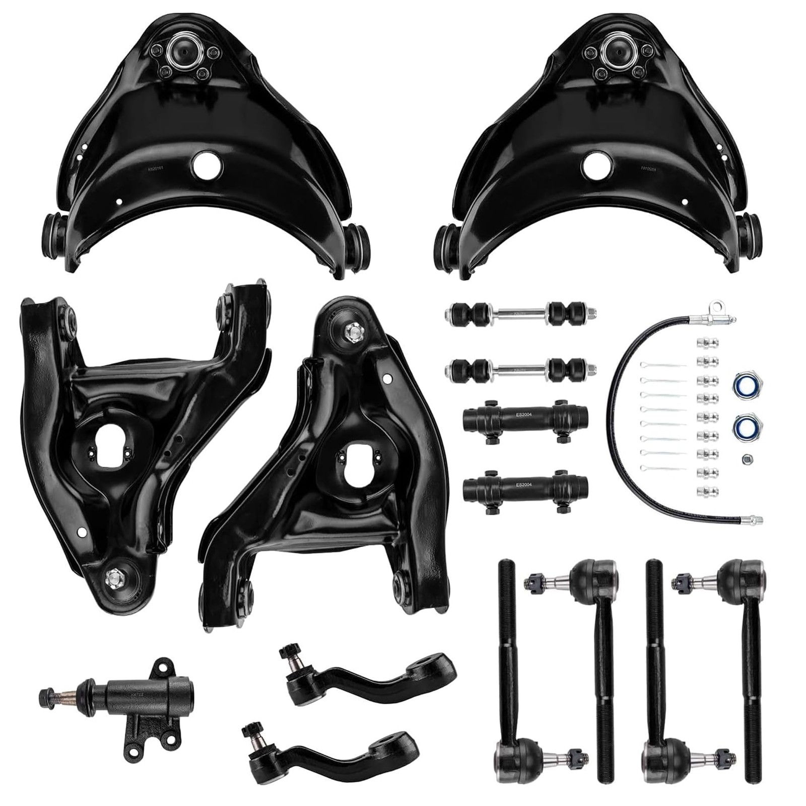 15pc Front Suspension Kit Control Arms Tie Rods 93-99 C1500 Tahoe Yukon Suburban