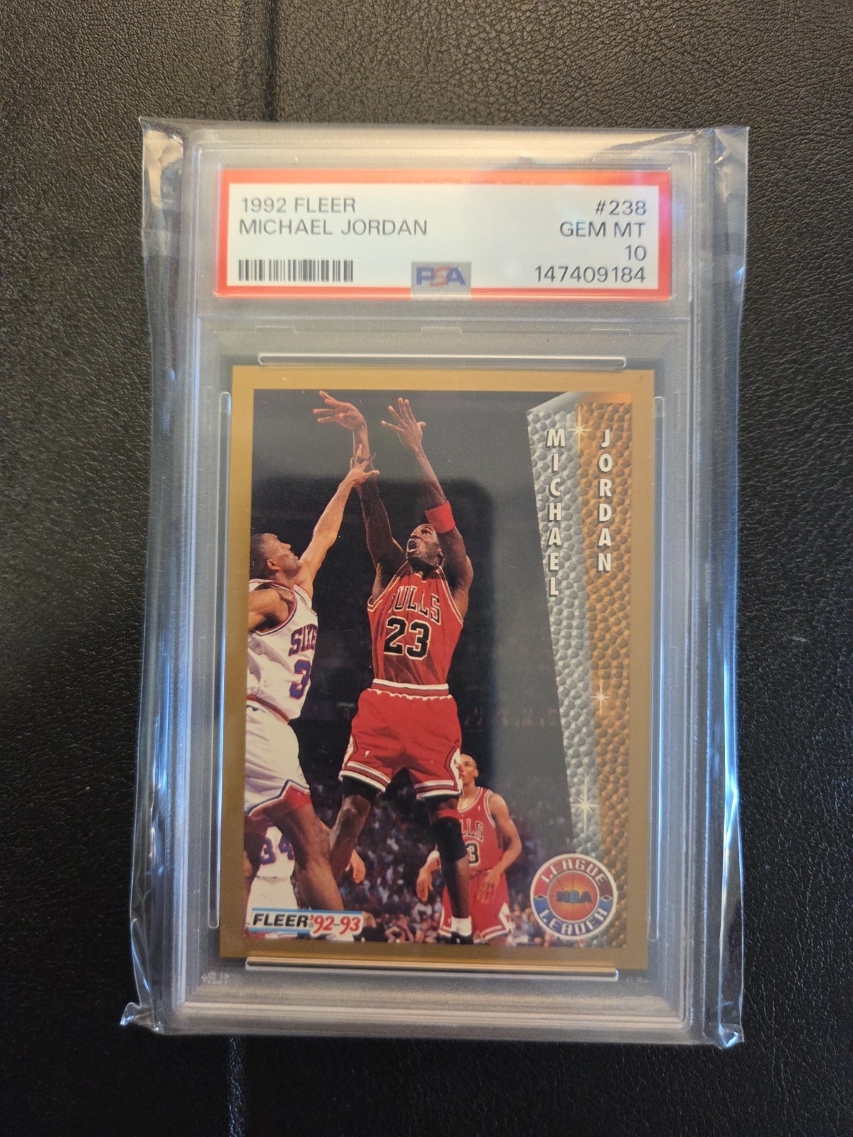 1992-93 Fleer #238 Michael Jordan PSA 10 GEM MT 1992-93 Fleer #238 Michael Jordan PSA 10 GEM MT