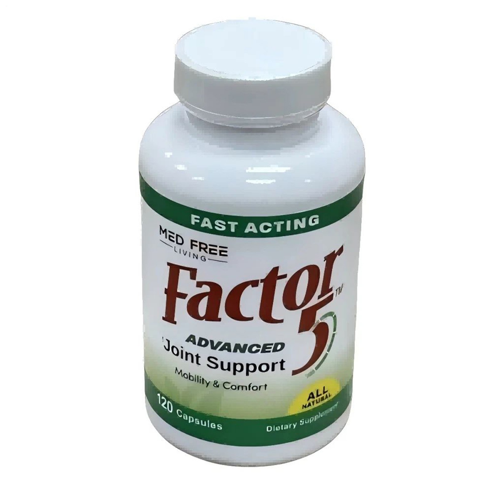 Factor 5 Joint Muscle Support 120 Softgels Med Free Living Formula New