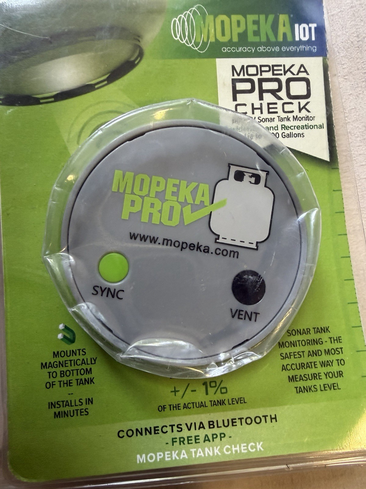 Mopeka Pro Check Sensor - Wireless Propane Tank Magnetic Sensor Level Indicator Mopeka Pro Check Sensor - Wireless Propane Tank Magnetic Sensor Level Indicator