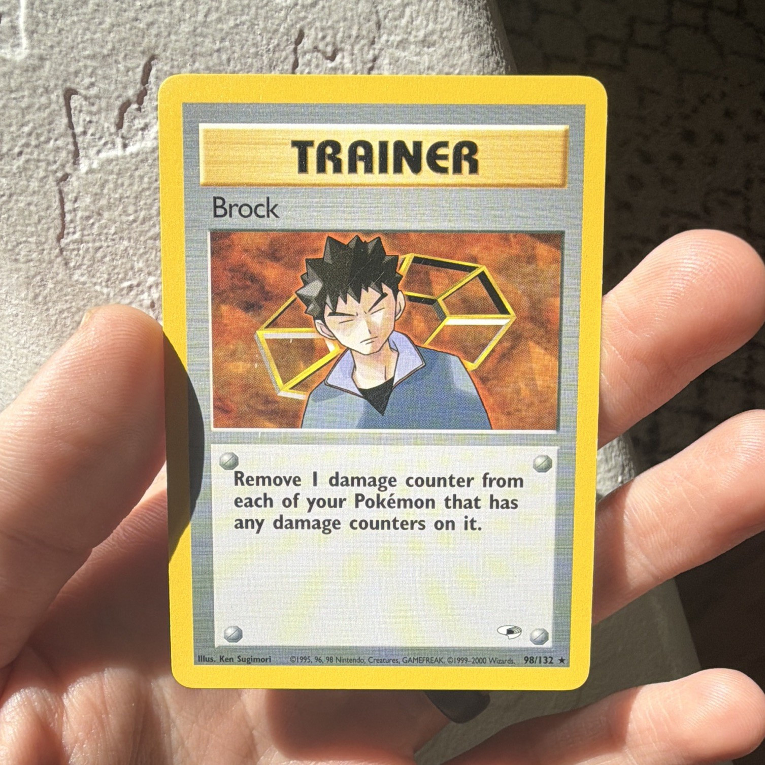 Brock 98/132 Gym Heroes 1999 Rare Trainer Regular Unlimited English Brock 98/132 Gym Heroes 1999 Rare Trainer Regular Unlimited English