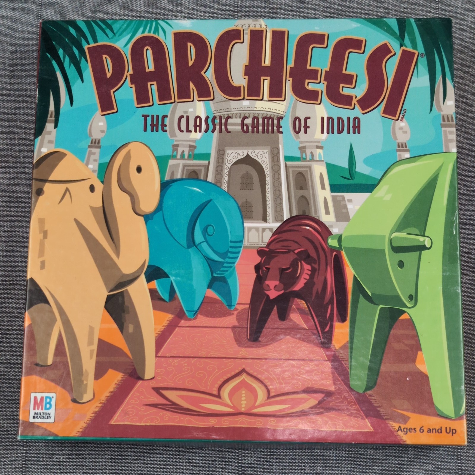 Parcheesi Board Game The Classic Game of India 2001 Milton Bradley Complete
